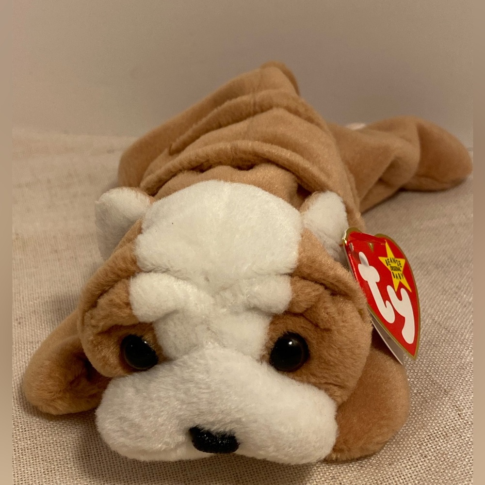 Ty Beanie Baby Wrinkles the Bulldog 1996
vintage 90s plush toy